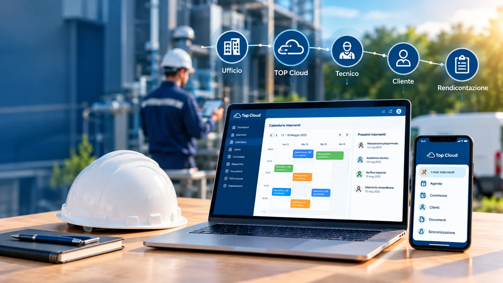 TopCloud: Manutenzione programmata software gestione interventi